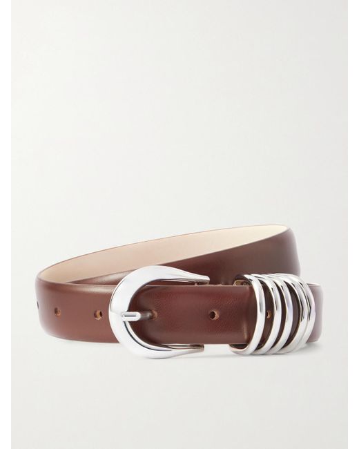 DEHANCHE Brown Hollyhock Leather Belt