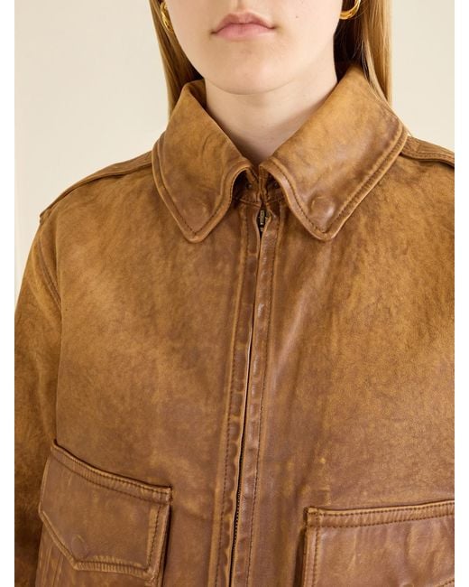 Polo Ralph Lauren Brown Leather Jacket