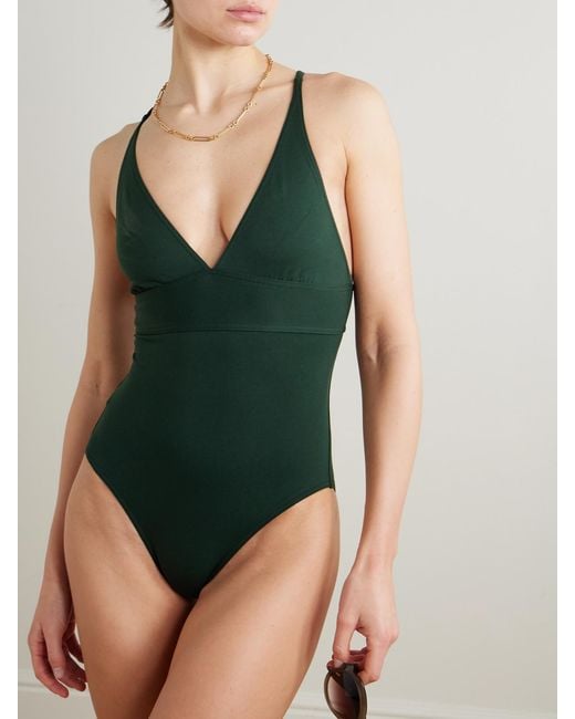 Eres Green Les Essentiels Larcin Swimsuit