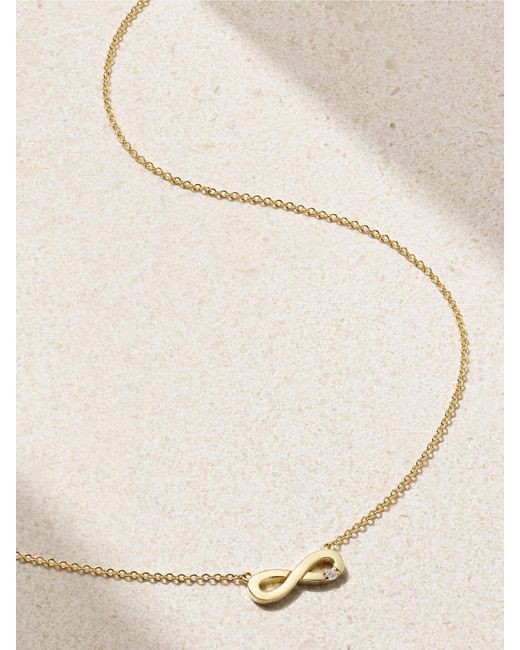 Jennifer Meyer Natural Infinity Kette Aus 18 Karat Mit Diamant