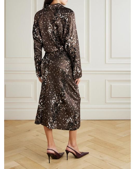 midi cinched waist dress Sail to Sable STS x CK Bradley Cinched Waist Flutter Midi Dress BIRDS OF PARADISE PRINT / XL / F2520