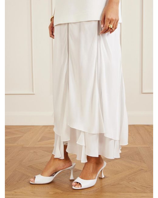 Manolo Blahnik Natural Jadarona 70 Leather Mules