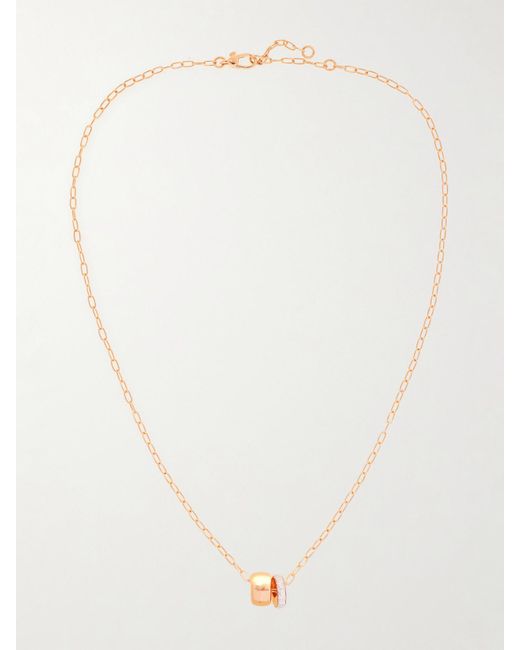 Pomellato Natural Iconica 18-Karat Rose Diamond Necklace
