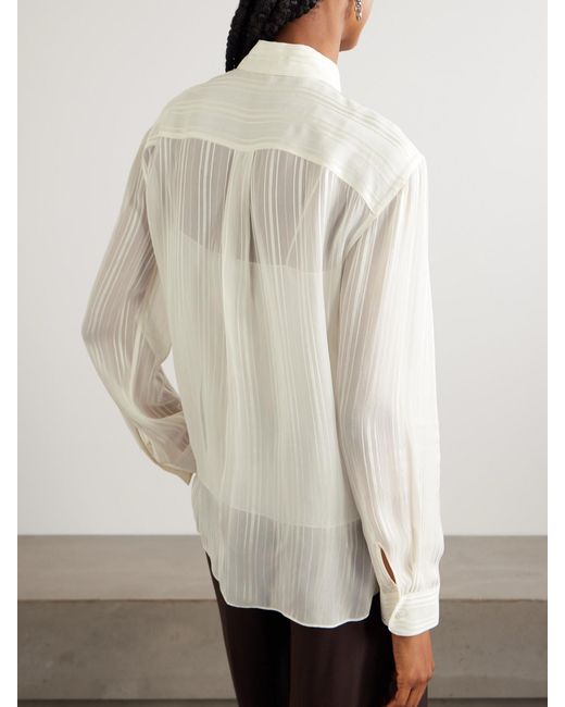 Theory Natural Striped Jacquard Shirt