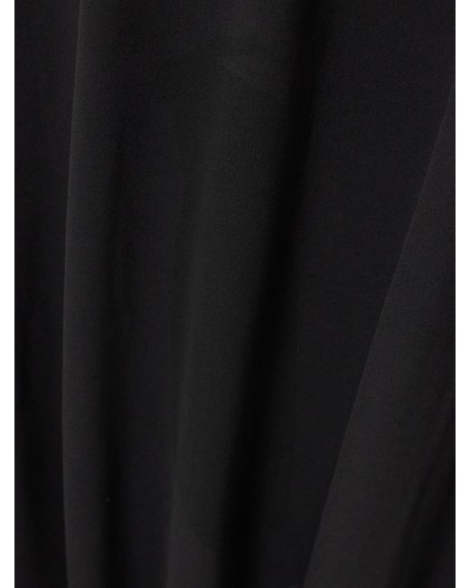 TOVE Black Liv One-Shoulder Ruched Crepe-Jersey Maxi Dress