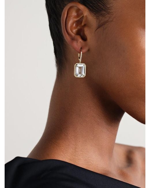 SHAY Natural Portrait 18-Karat, Topaz And Diamond Earrings