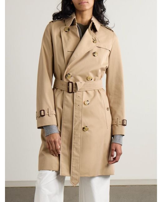Burberry Natural Kensington Organic Cotton-Gabardine Trench Coat
