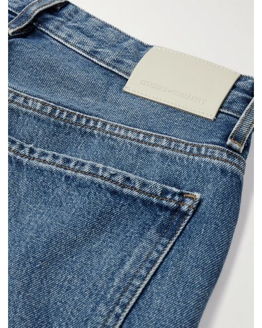 Citizens of Humanity Blue Zurie High-Rise Straight-Leg Jeans