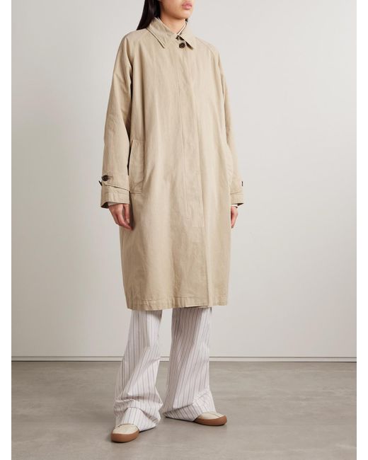 The Row Natural Tavishina Cotton And Linen-Blend Coat