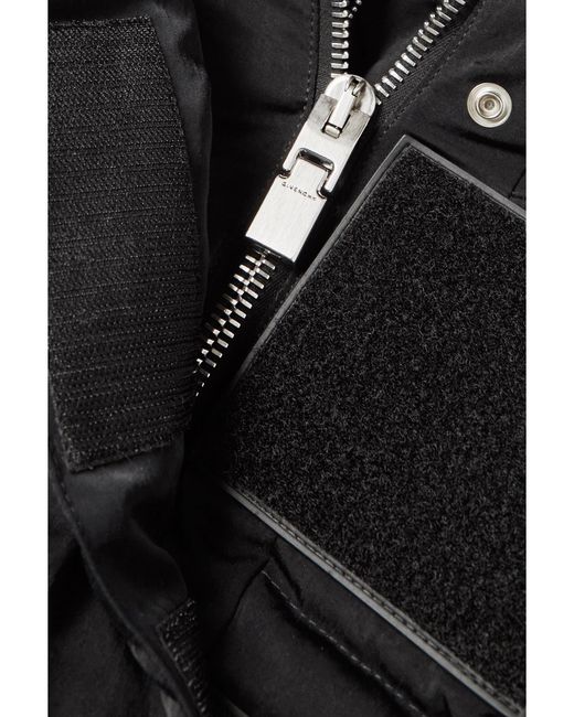 Givenchy Black Quilted Shell And Ribbed Wool-Blend Down Jacket