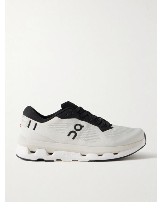 On Shoes White Cloudze Stretch Recycled-Knit Sneakers