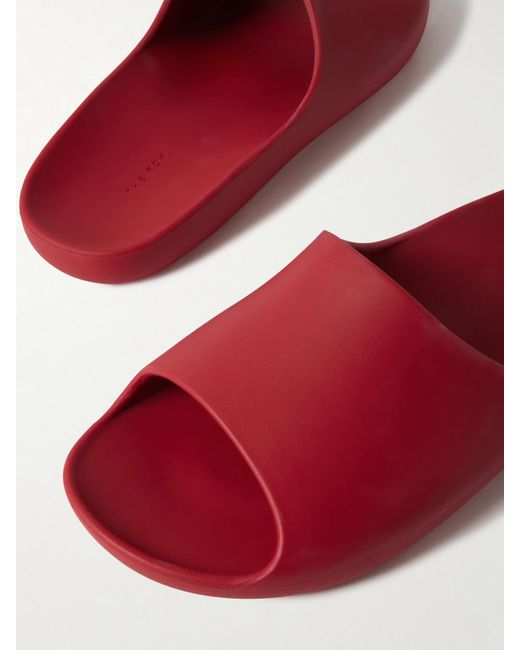 The Row Red Ama Rubber Slides