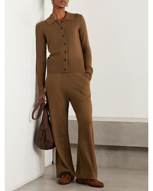 LeKasha Brown Fraga Organic Cashmere Cardigan