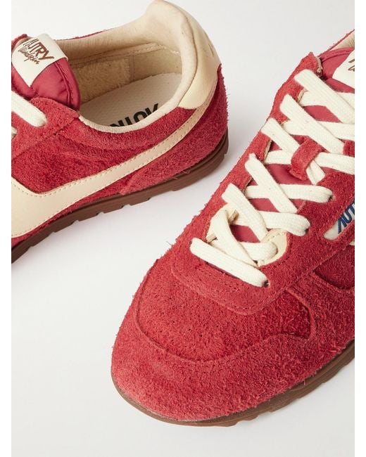 Autry Red 'Windspin' Sneakers