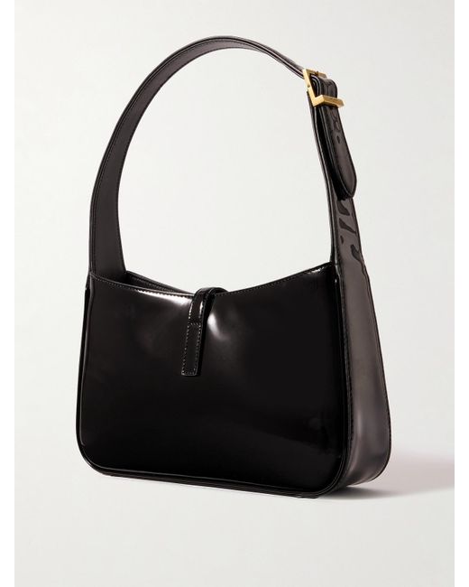 Saint Laurent Black Le 5 À 7 Mini Patent-Leather Shoulder Bag