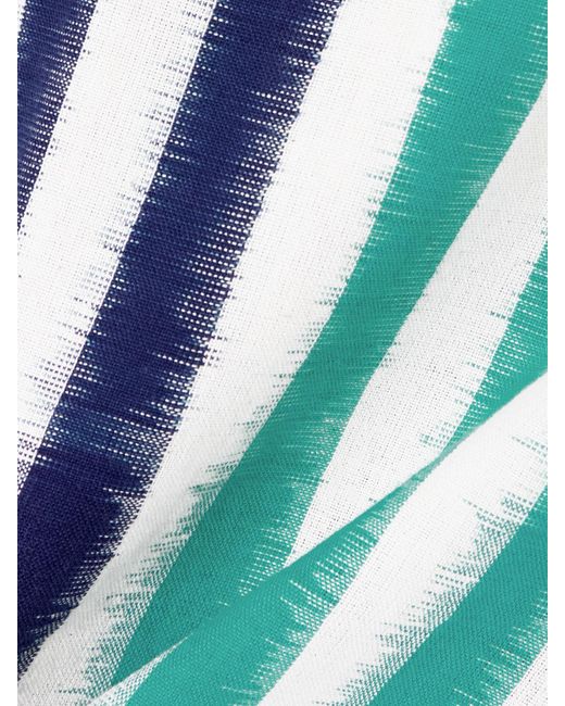 Haut Raccourci En Coton À Rayures Jinny Emporio Sirenuse en coloris Blue