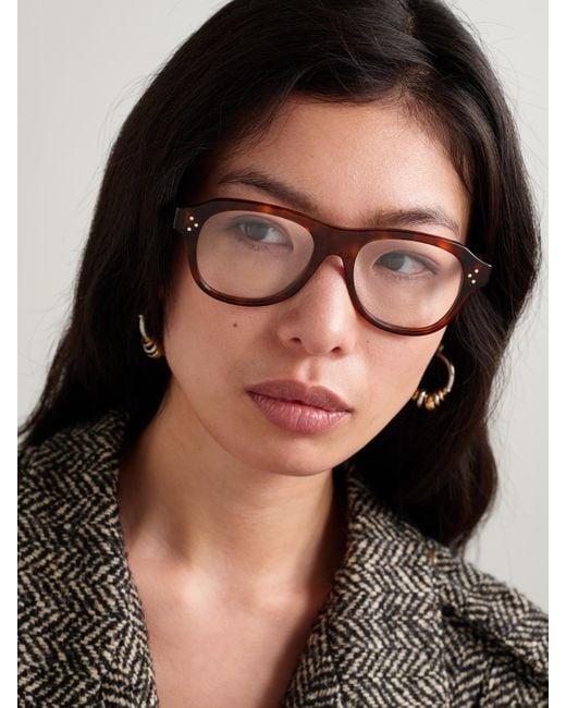 Céline Multicolor Aviator-Style Acetate Optical Glasses