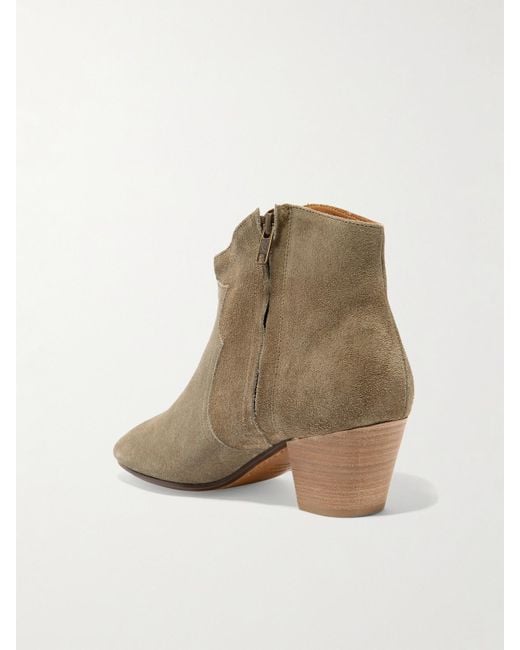 Isabel Marant Natural Étoile The Dicker Suede Ankle Boots