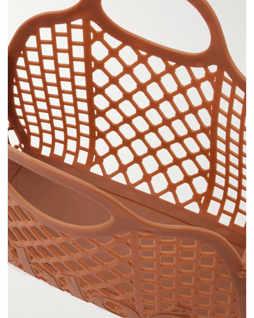 Sac Porté Épaule En Caoutchouc À Finitions En Cuir Et À Clous Cage Chloé en coloris Brown