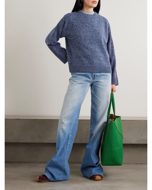 The Elder Statesman Blue Zuma Cashmere Sweater