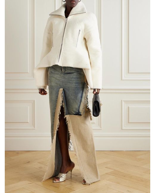 Rick Owens Natural Wool Jacket