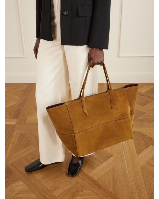Metier Brown Incognito 42 Cabas Suede Tote