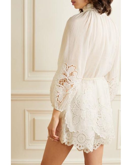 Zimmermann Carnaby Belted Broderie 