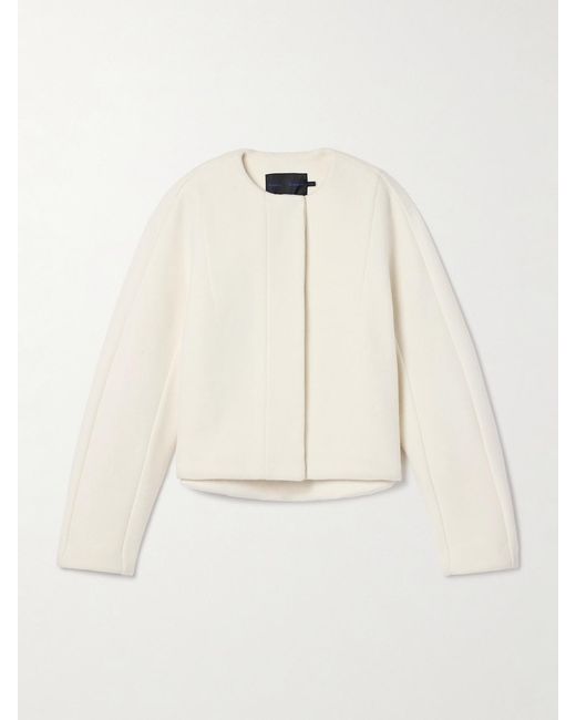 Proenza Schouler Natural Mona Wool-Blend Jacket