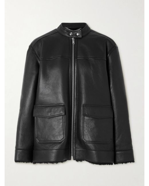 Anine Bing Black Henry Shearling Jacket