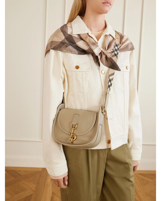 Burberry Natural Small Leather Shoulder Bag