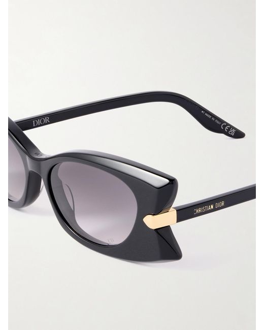 Dior Black Diorbutterfly S2I Cat-Eye Acetate Sunglasses
