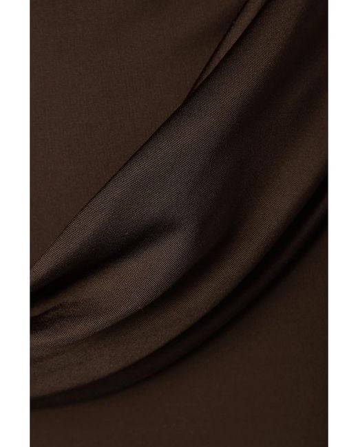 Et Ochs Brown Jackie Cutout Stretch-Jersey Midi Dress