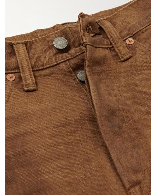 RRL Natural High-Rise Straight-Leg Jeans