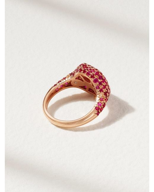 SHAY Pink 18-Karat Rose Ruby Ring