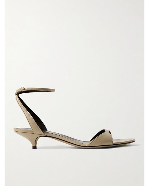 The Row Natural Vika Leather Sandals