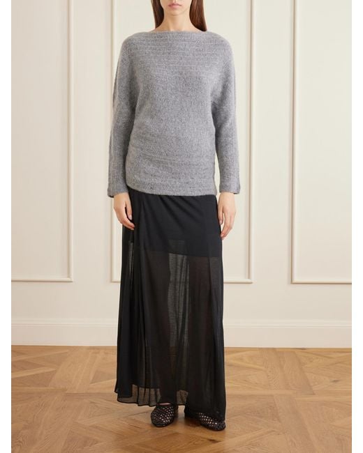 Ruohan Gray Selva Cashmere-Blend Sweater