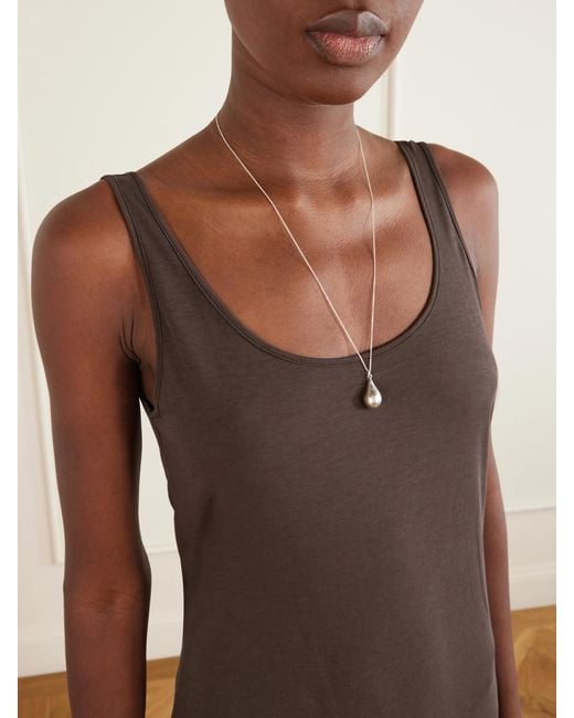 Leset Brown Milo Cotton-Jersey Maxi Dress