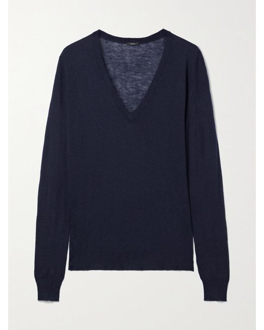 Joseph Blue Cashair Cashmere Sweater