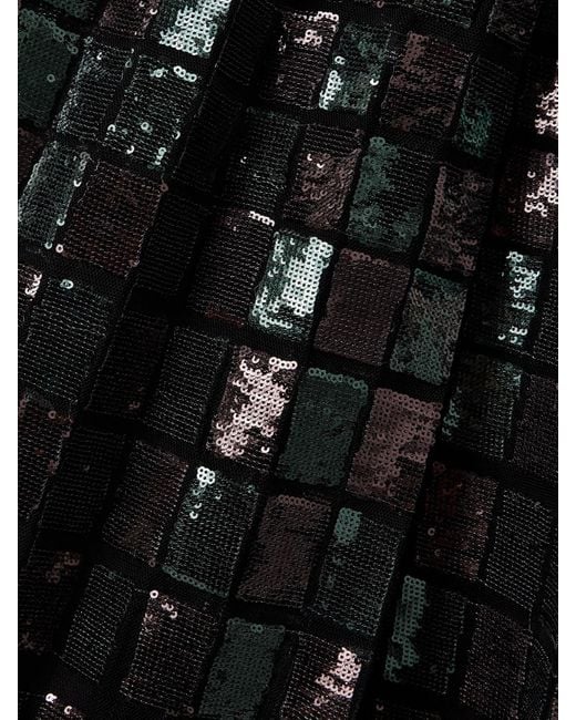 Robe Du Soir En Tulle À Sequins Elie Saab en coloris Black