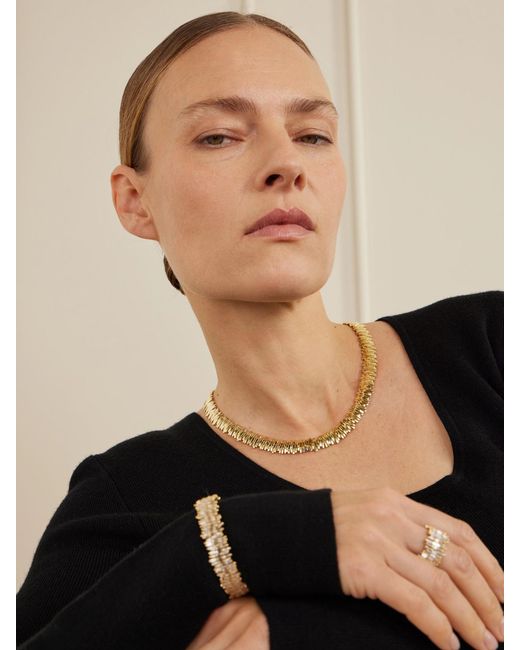Suzanne Kalan Natural 18-Karat Tennis Necklace