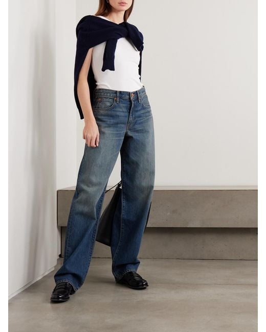 SLVRLAKE Denim Blue Tess Long Boyfriend Jeans