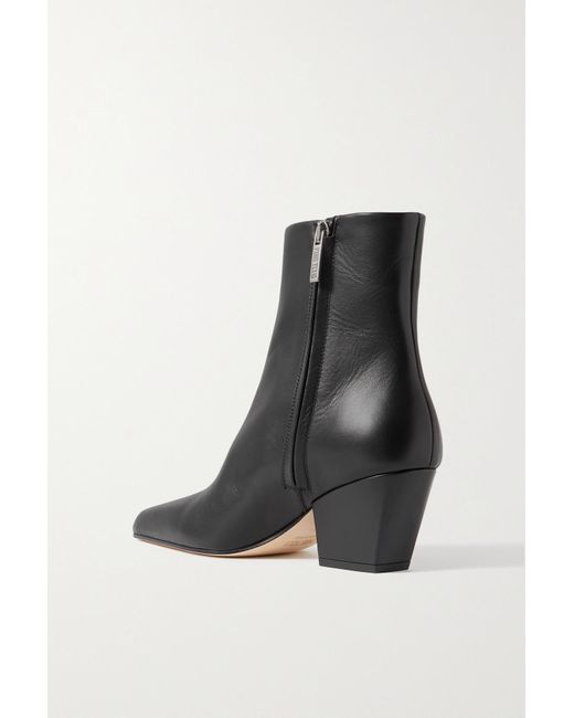 Cheap leather 2024 ankle boots