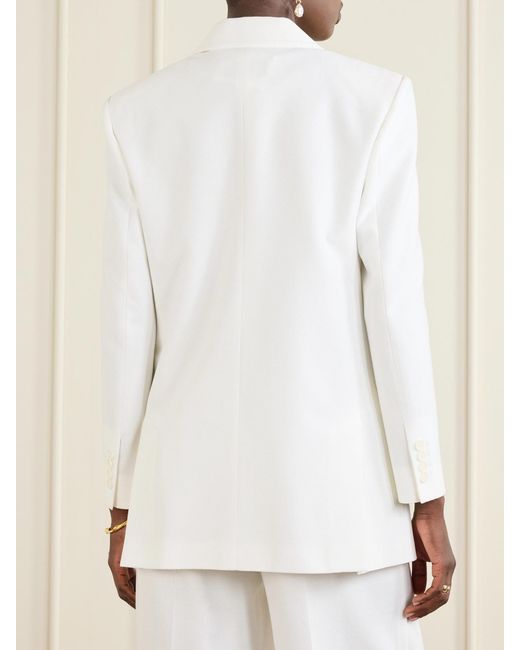 Max Mara White Cotton-Ponte Jacket