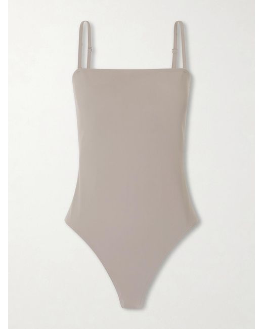 Alaïa White Stretch-Jersey Swimsuit