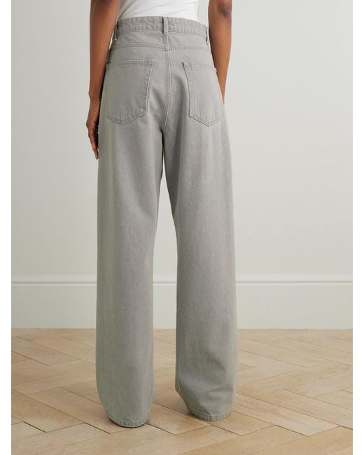 Rohe Gray High-Rise Wide-Leg Jeans