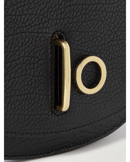 Burberry Black Schultertasche Aus Strukturiertem Leder