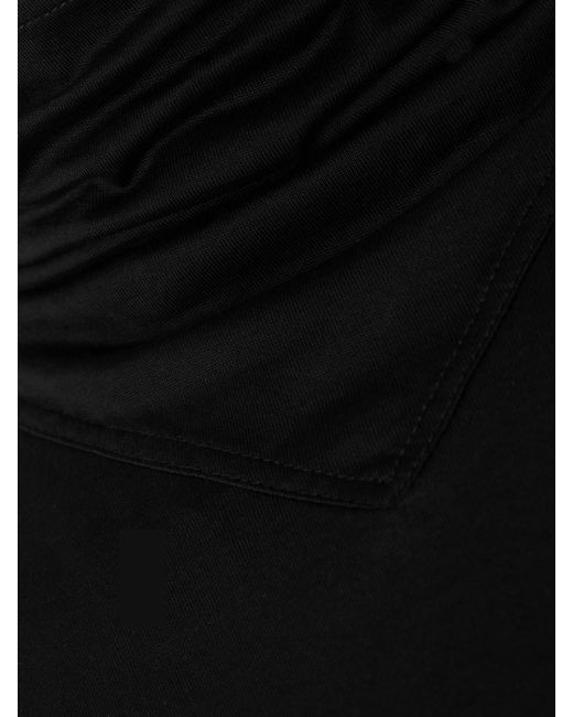 Lemaire Black Scarf-Detailed Oversized Organic Cotton-Jersey T-Shirt