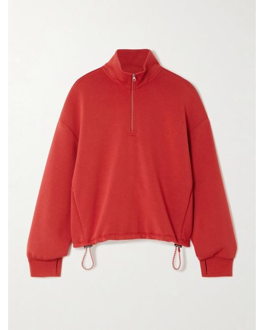 Varley Red Sian Jersey Sweatshirt