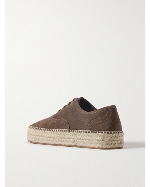Baskets Plates-Formes Façon Espadrilles En Daim J.W. Anderson en coloris Brown