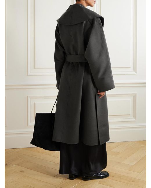 TOVE Black Fenn Wool-Blend Coat